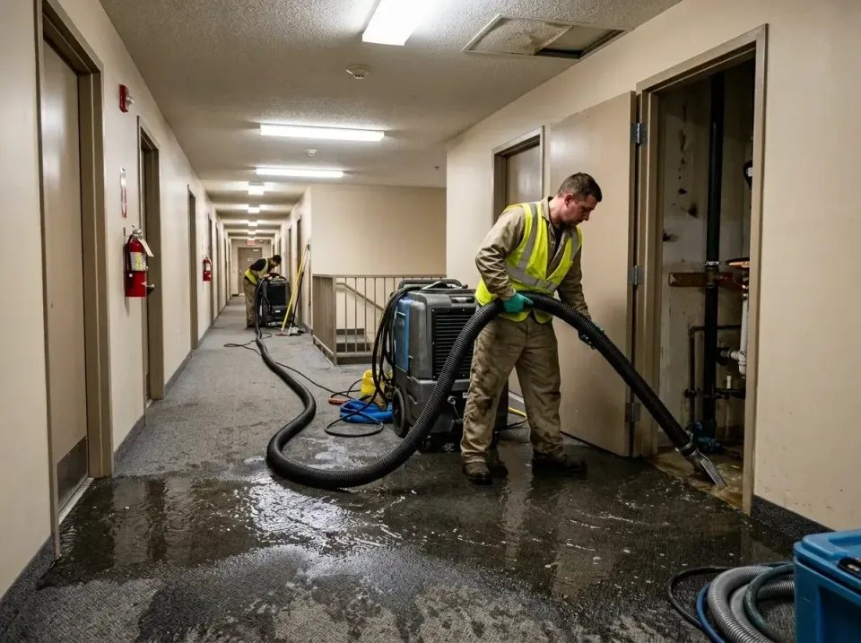 multi-unit-apartment-hallway-f-005 — frequently asked questions, Emergency Burst Pipe Water Extraction & Removal in Bonney L…